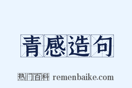 青感造句是什么意思的图片